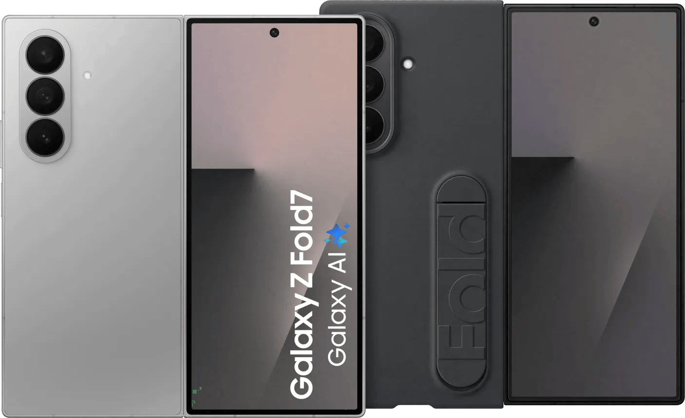 Samsung Galaxy Z Fold 7 256GB Zilver 5G + Samsung Siliconen Back Cover Zwart