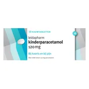 Leidapharm Kind Paracetamol Kauwtabletten 120mg 10st 10TB
