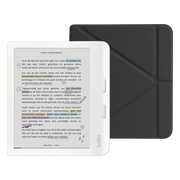 Kobo Libra Colour Wit + BlueBuilt Book Case Zwart