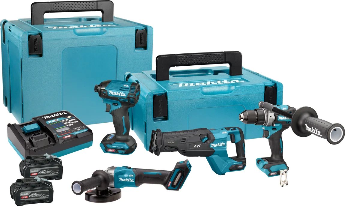 Makita DK401NX Accu combiset 4-delig XGT 40V Max 2x 4.0Ah