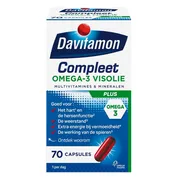 2x Davitamon Compleet Omega-3 Visolie 70 capsules