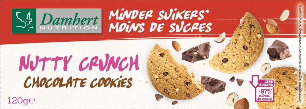 Damhert Nutty Crunch Chocolate Cookies 120GR
