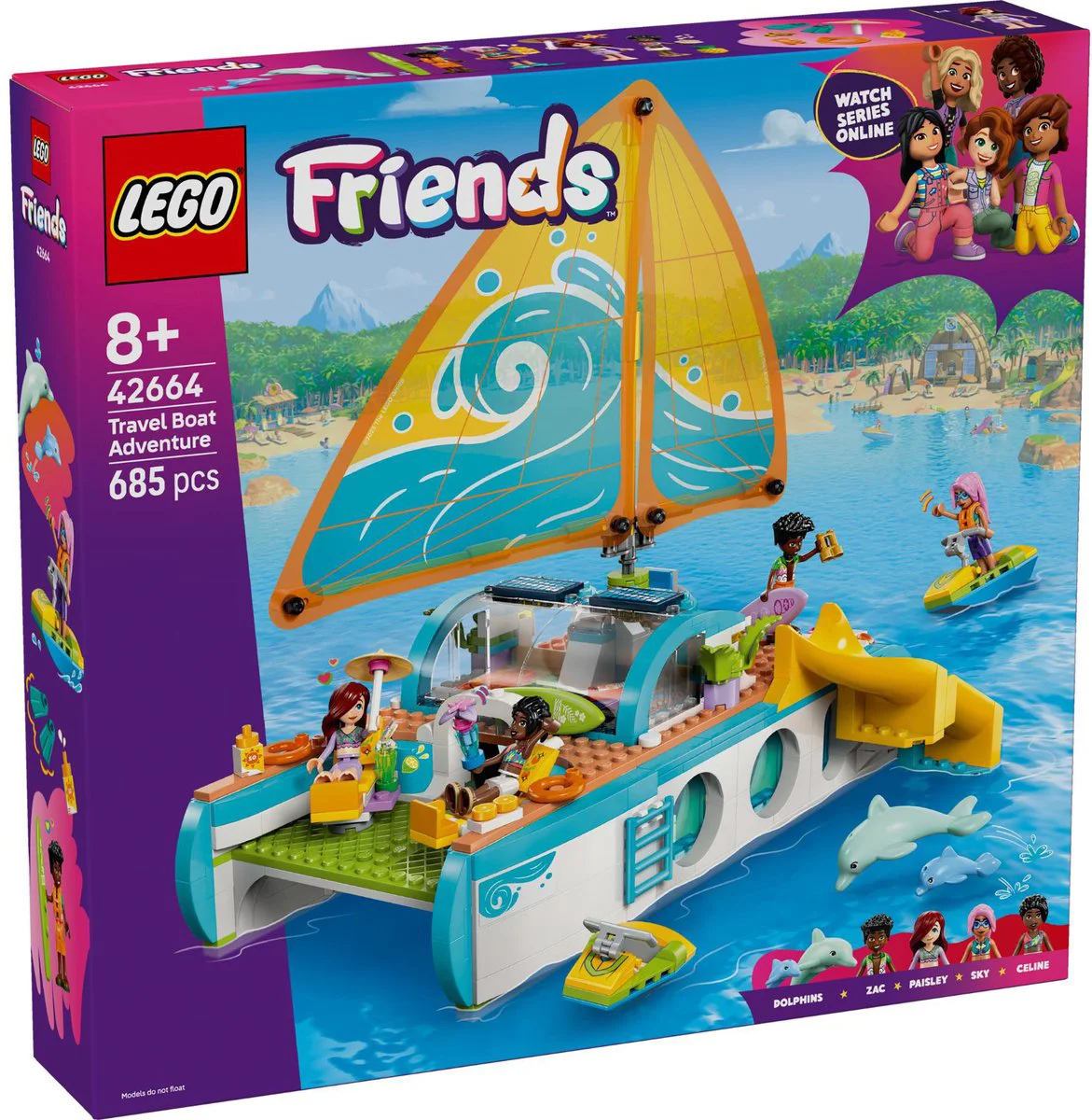 LEGO Friends Avontuurlijke Bootreis 42664