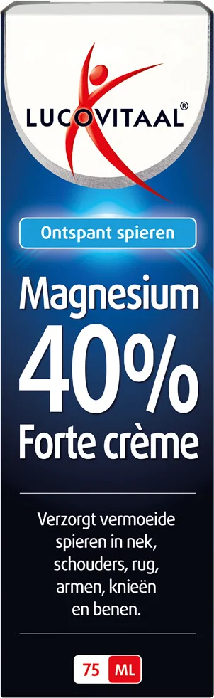 3x Lucovitaal Magnesium 40% Forte Crème 75 ml