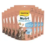 8x GimCat Kattensnack Nutri Kitten Bites 40 gr