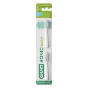 GUM Sonic Act Opzetborstel Wit 2ST