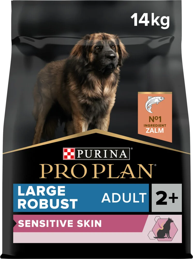 Pro Plan Hondenvoer Droog Adult Robust Large Sensitive Skin Zalm 14 kg