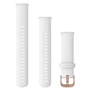 Garmin Siliconen Bandje Wit/Roségoud 18mm