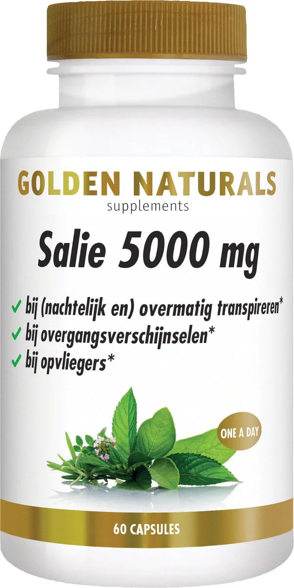 Golden Naturals Salie 5000mg 60 vegacapsules