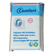Comfort Papieren WC-brildoekjes 10ST