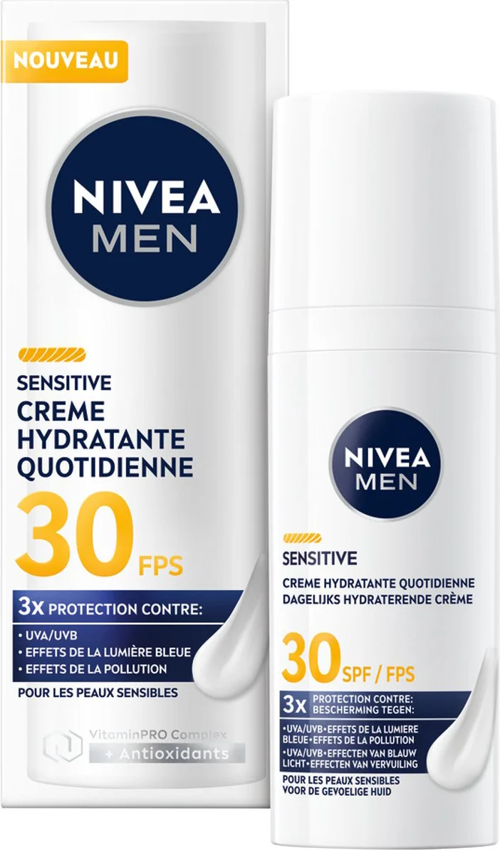 NIVEA Men MEN Sensitive Beschermende Hydraterende SPF30 Crème 50ml