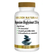 2x Golden Naturals Magnesium Bisglycinaat 250mg 60 vegacapsules