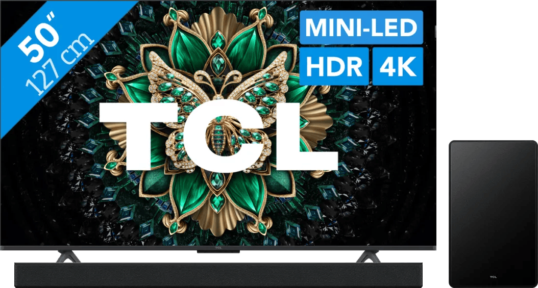 TCL 50" QD Mini-led C61K (2025) + TCL Q65H