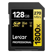 Lexar Professional SDXC 1800x GOLD 128GB 180MB/s