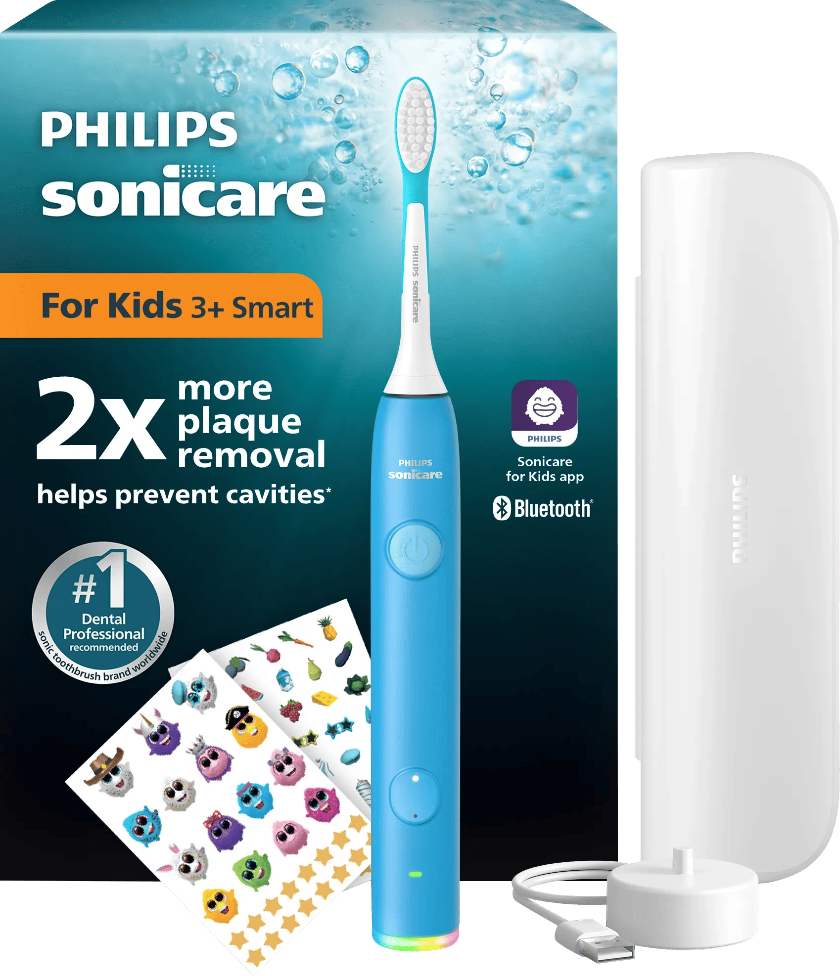 Philips Sonicare For Kids 3+ Smart HX6600/42 Blauw