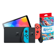Nintendo Switch OLED Blauw/Rood + Nintendo Switch Sports