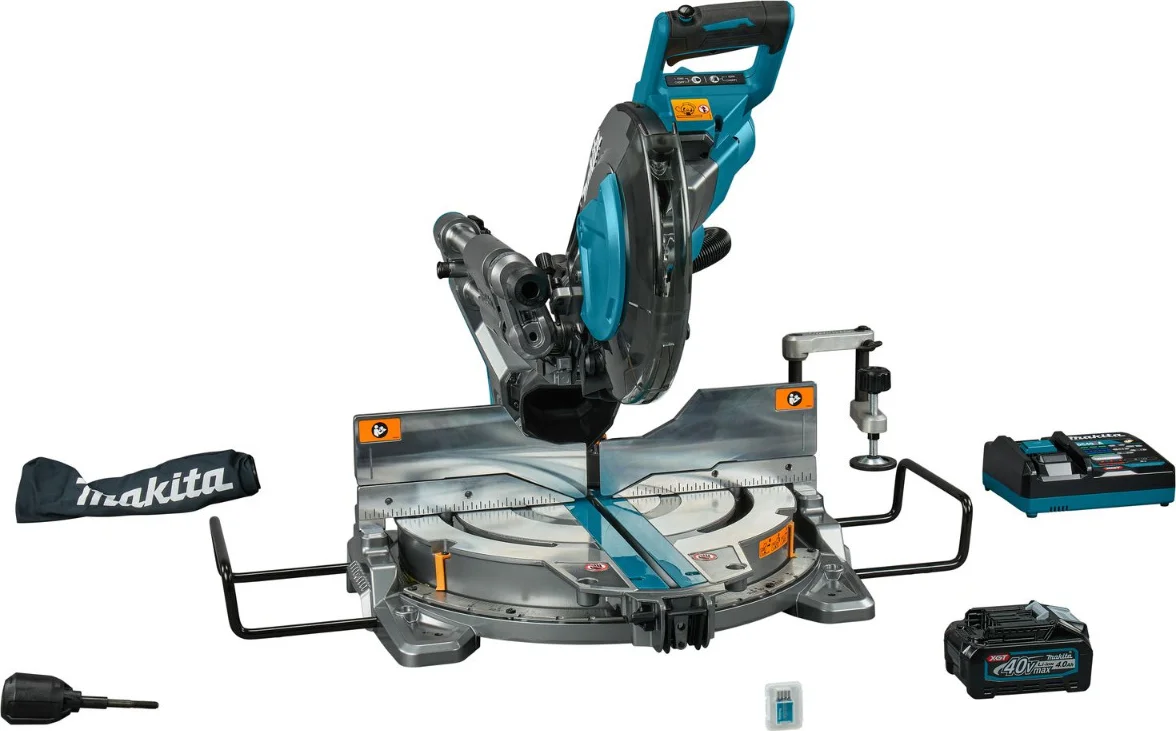 Makita LS004GM102 Accu radiaal afkortzaag 260mm AWS XGT 40V Max 4.0Ah