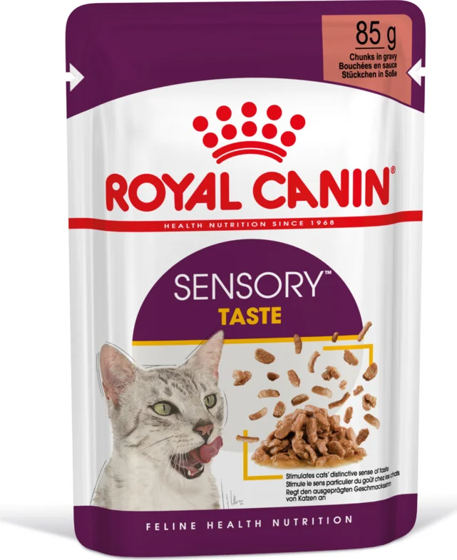 12x Royal Canin Sensory Taste In Gravy Kattenvoer Nat 85 gr