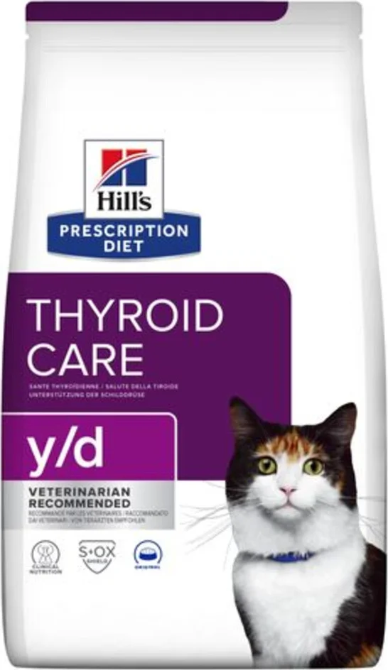 Hill's Prescription Diet y/d Thyroid Care Kattenvoer Droog 3 kg