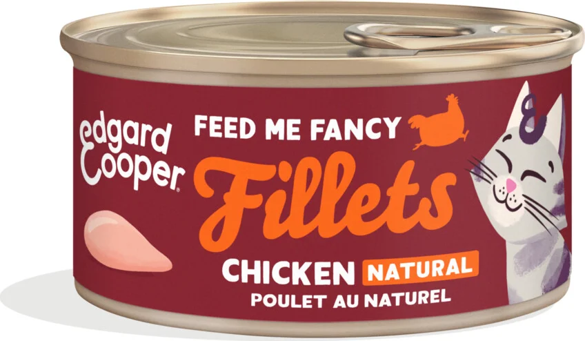 24x Edgard & Cooper Kattenvoer Fillets Kip 70 gr