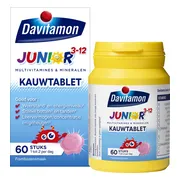 Davitamon Junior 3+ Kauwvitamines Framboos 60 kauwtabletten