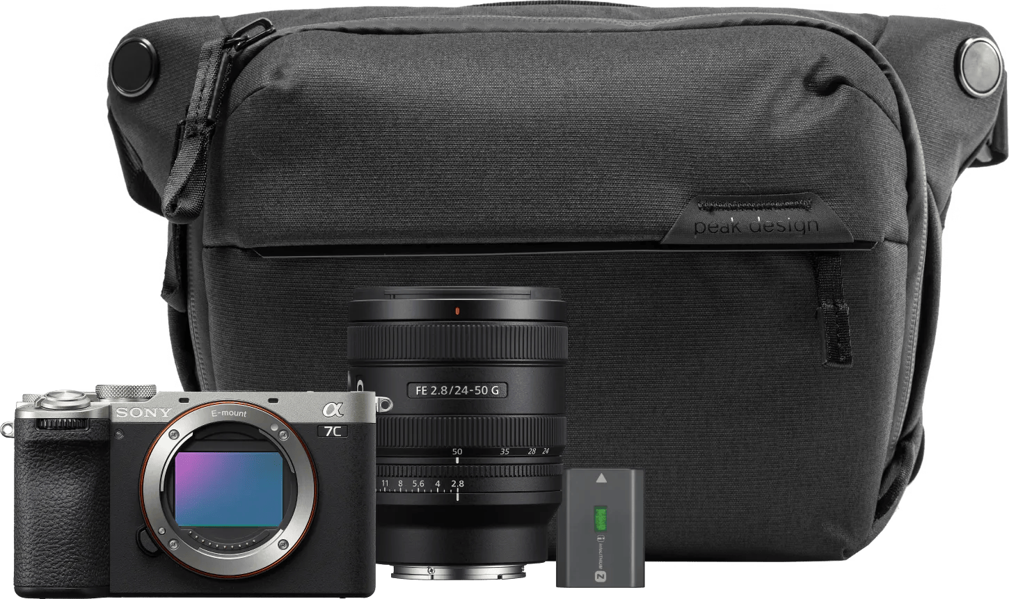Sony A7C II Zilver Travel Kit