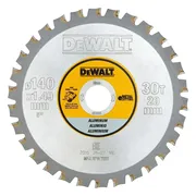 DeWALT Cirkelzaagblad voor Aluminium | Ø 140mm Asgat 20mm 30T - DT1910-QZ