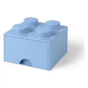 LEGO Opbergsteen met 4 noppen en 1 lade - lichtblauw