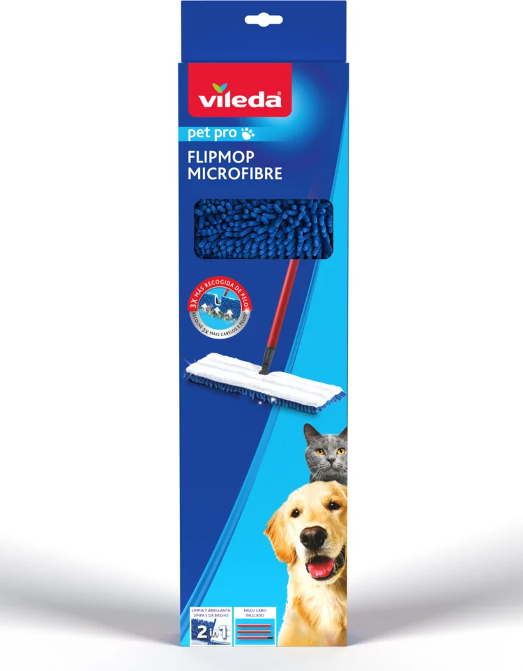 8x Vileda PetPro FlipMop Systeem