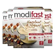 4x Modifast Weight Control Pudding Yoghurt Hazelnoot 8 x 55 gr