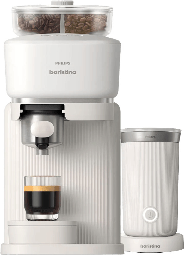 Philips Baristina Bean Swap BAR320/00 Wit + Melkopschuimer