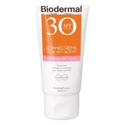 3x Biodermal Zonnecreme Gezicht Gevoelige Huid SPF30 50 ml