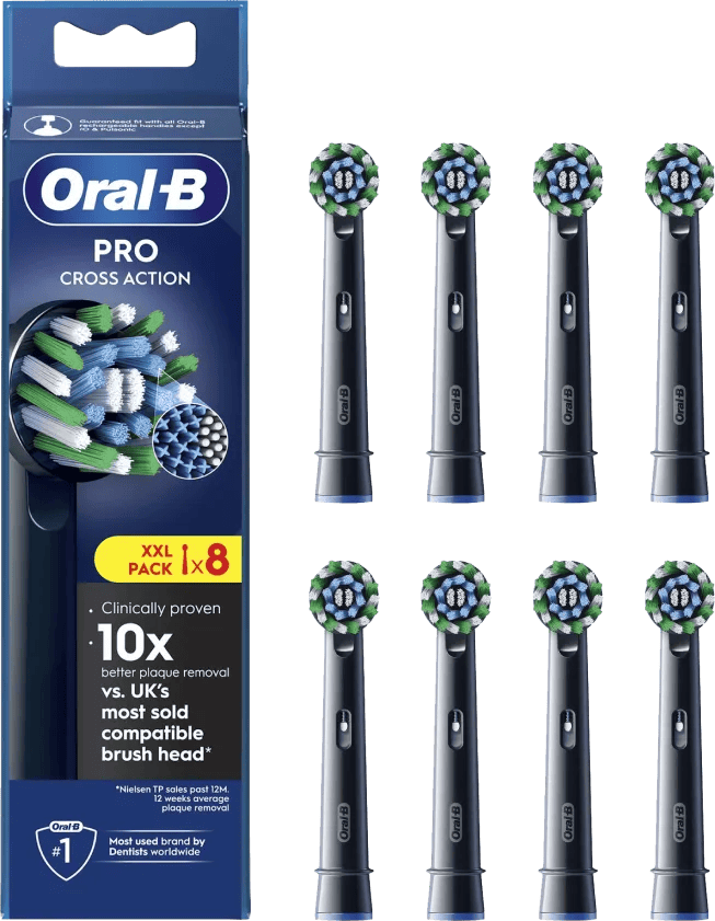 Oral-B Pro Cross Action Zwart (8 stuks)
