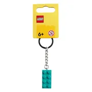 LEGO Licht blauwgroene 2x4 sleutelhanger