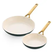 GreenPan Padova Reserve 20 + 26 cm koekenpannenset Pine Green