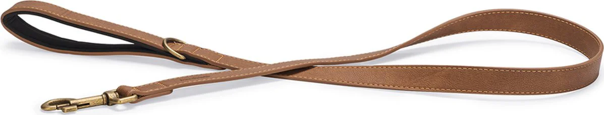Beeztees Balacron Ax - Hondenriem - Kunstleer - Bruin - 130x2,5 cm