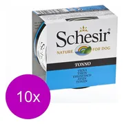 10x Schesir Hondenvoer Nat Blik Jelly Tonijn 150 gr