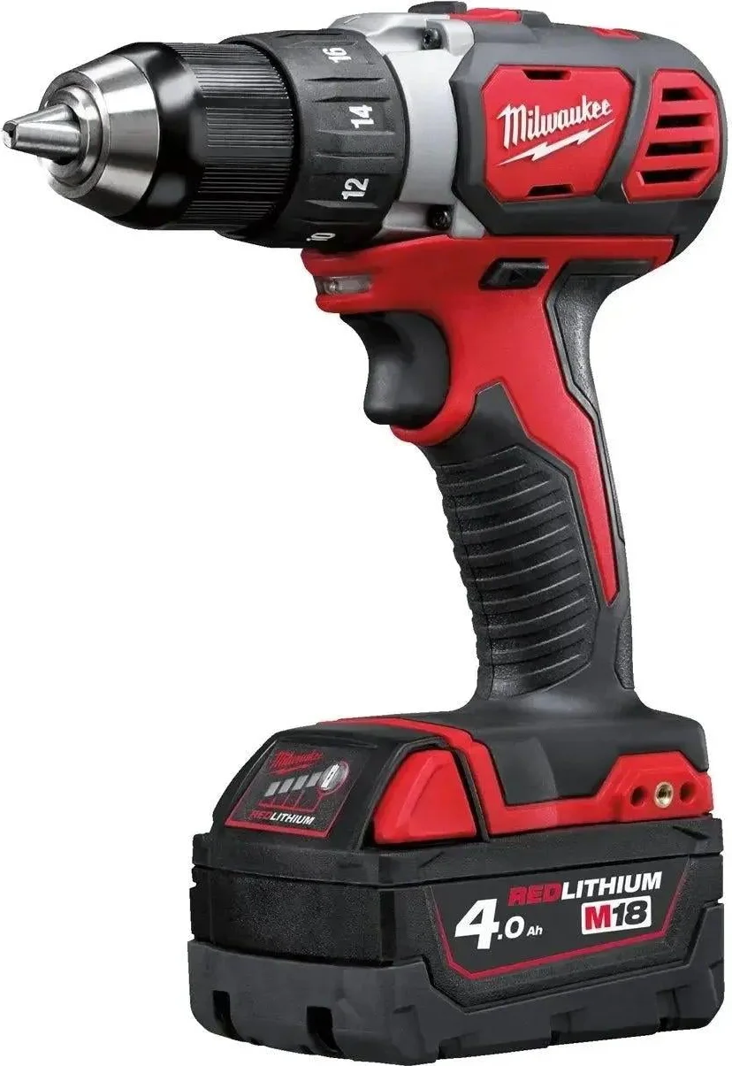 Milwaukee M18 BDD-402C Compacte Accu Schroefboormachine 18V 4.0Ah in koffer - 4933443565