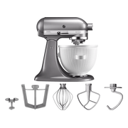 KitchenAid Artisan Mixer 5KSM125 Contourzilver + IJsbereider