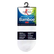 Lucovitaal Bamboe Enkelsok Wit Maat 39-42 1 paar