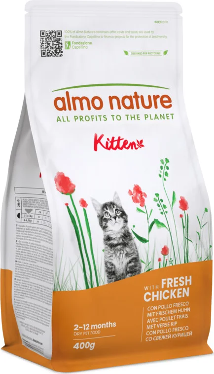 Almo Nature Kattenvoer Droog Life Maintenance Kitten Kip & Rijst 400 gr