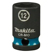 Makita E-15936 Impact Black Krachtdop 3/8" kort | 12 mm