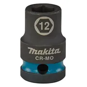 Makita E-16081 Impact Black Krachtdop 1/2" kort | 12 mm