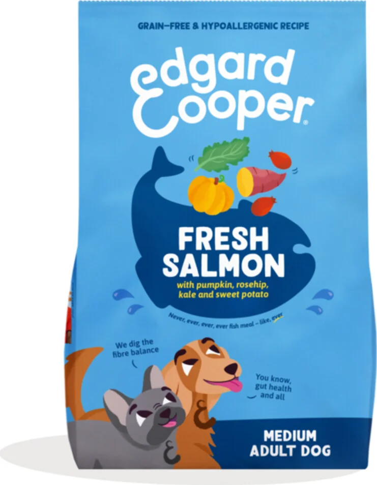 4x Edgard & Cooper Hondenvoer Droog Noorse Zalm 2,5 kg