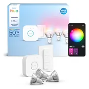 Philips Hue Essential White and Color Starter Pack GU10 3-pack + Bridge + Dimmer