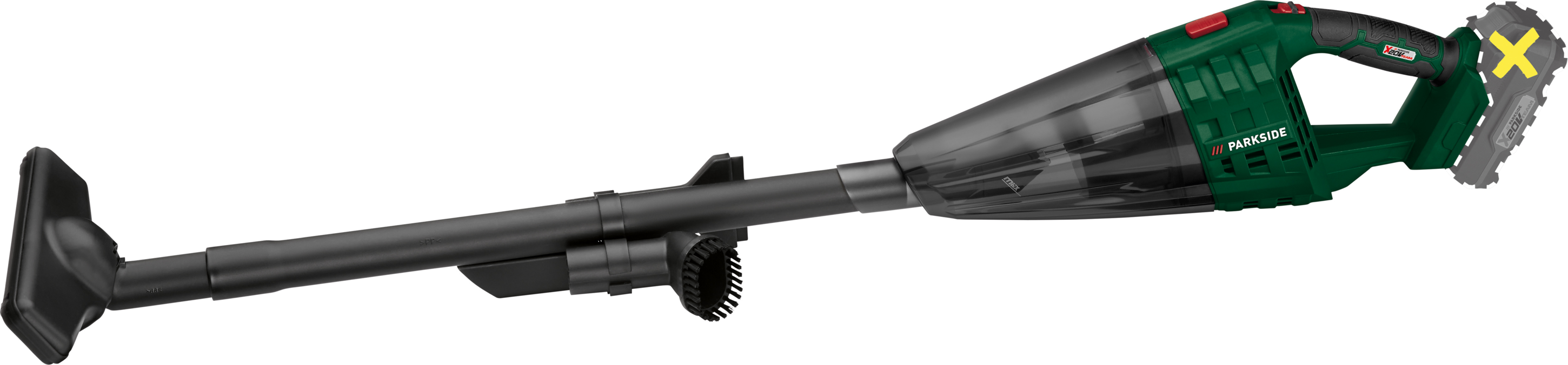 PARKSIDE Accu-steelstofzuiger 20 V zonder accu en lader