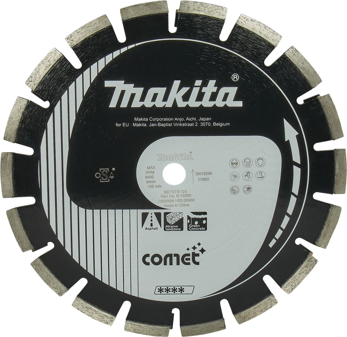 Makita B-13269 Diamantschijf | 300 x 20 x 2,8 mm