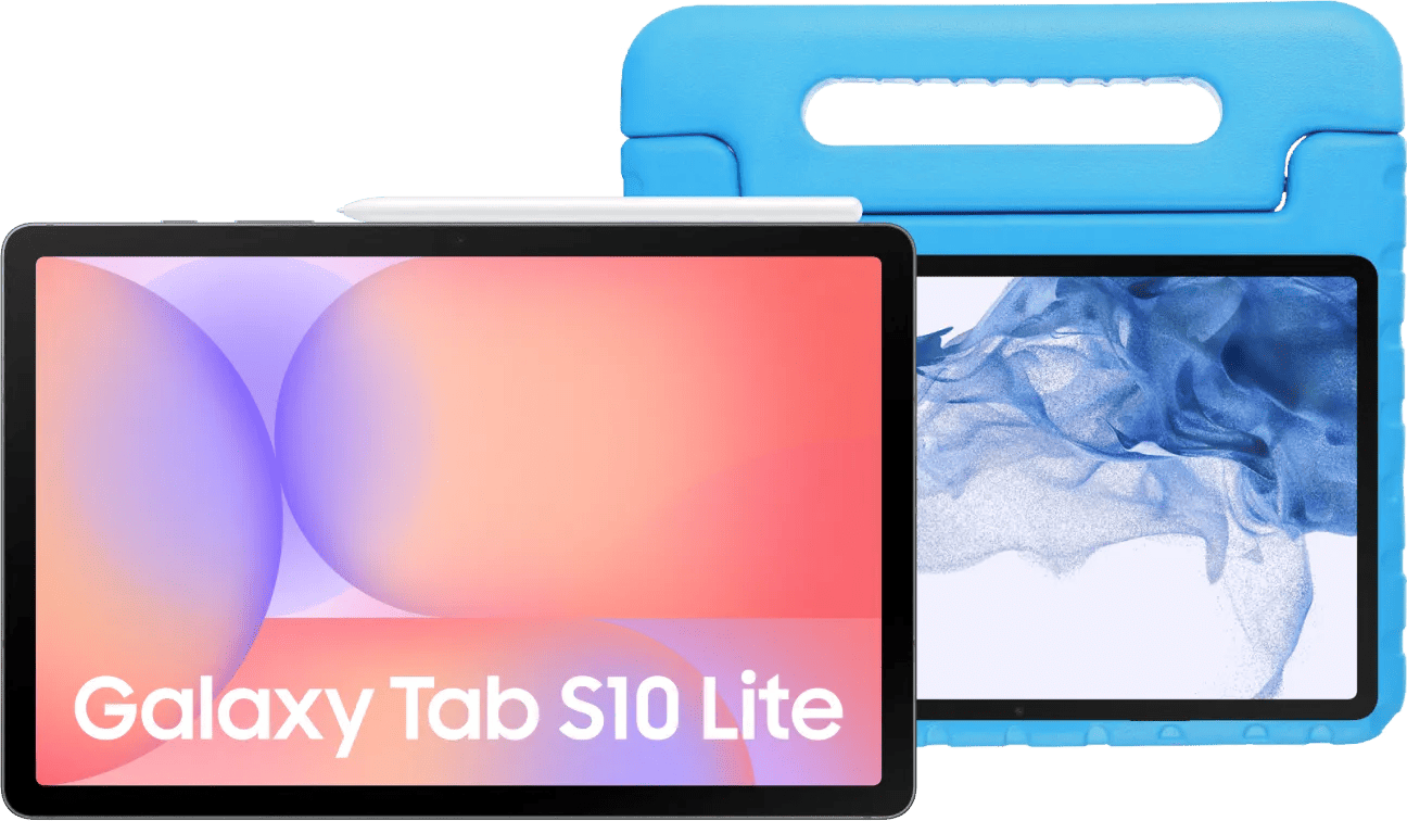 Samsung Galaxy Tab S10 Lite 10,9 inch 256GB Wifi Grijs + Kids Cover Blauw