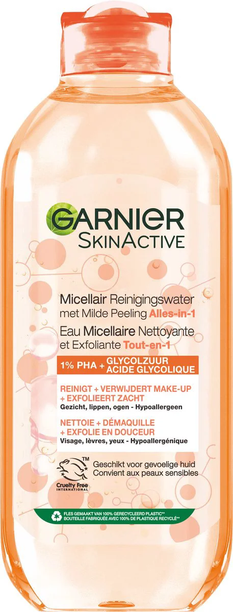 Garnier SkinActive Micellair Reinigingswater met Milde Peeling Alles-in-1 400 ml