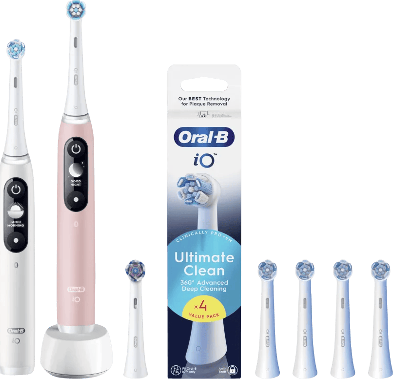 Oral-B iO Series 6N Duo Pack Wit + Roze Value Pack